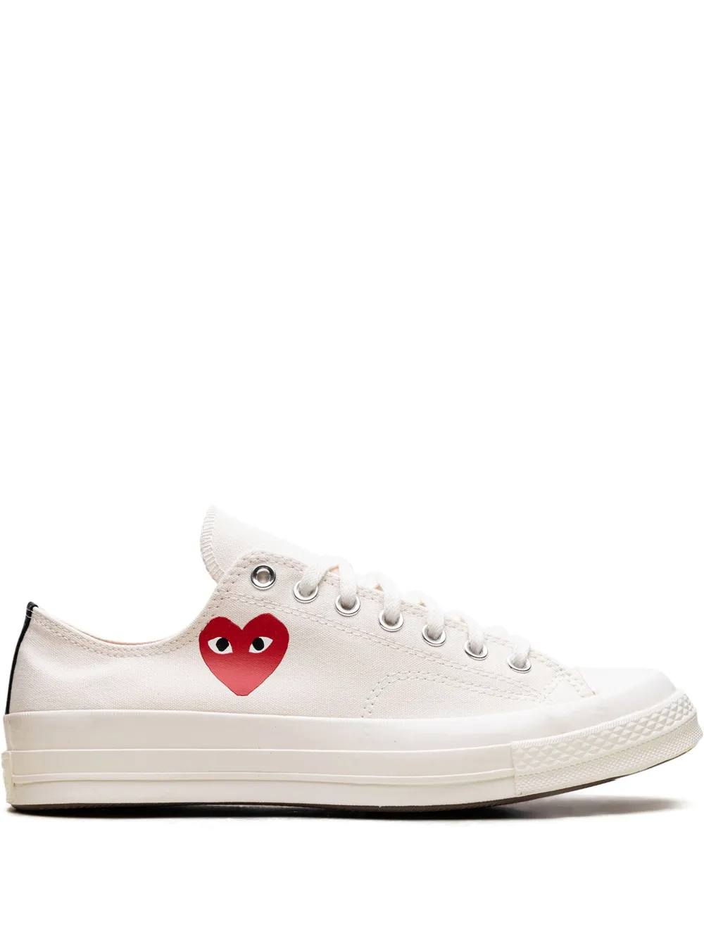 Comme Des Garçons Play x Converse Chuck 70 "Milk Black Red" White