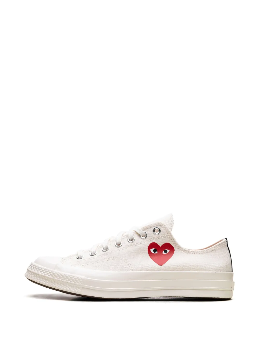 Comme Des Garçons Play x Converse Chuck 70 "Milk Black Red" White