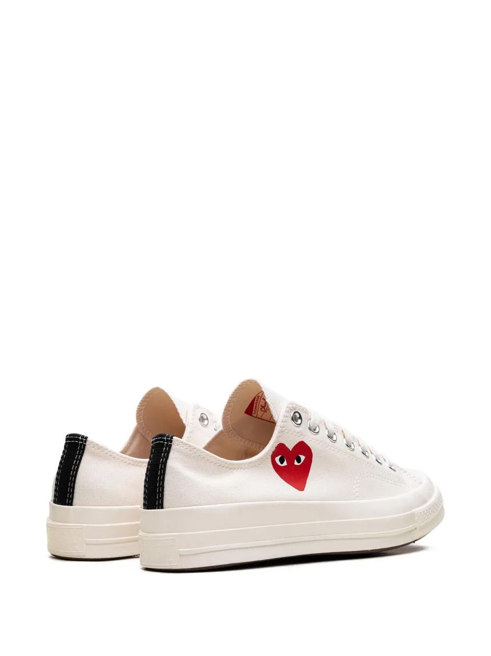 Comme Des Garçons Play x Converse Chuck 70 "Milk Black Red" White