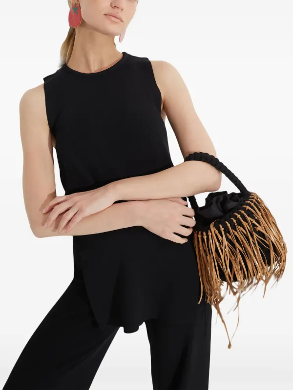 【新品タグ付】 SIMON MILLER リブニットショーツ ブラック Simon Miller Knits By Canoga Top | Black | FARFETCH JO