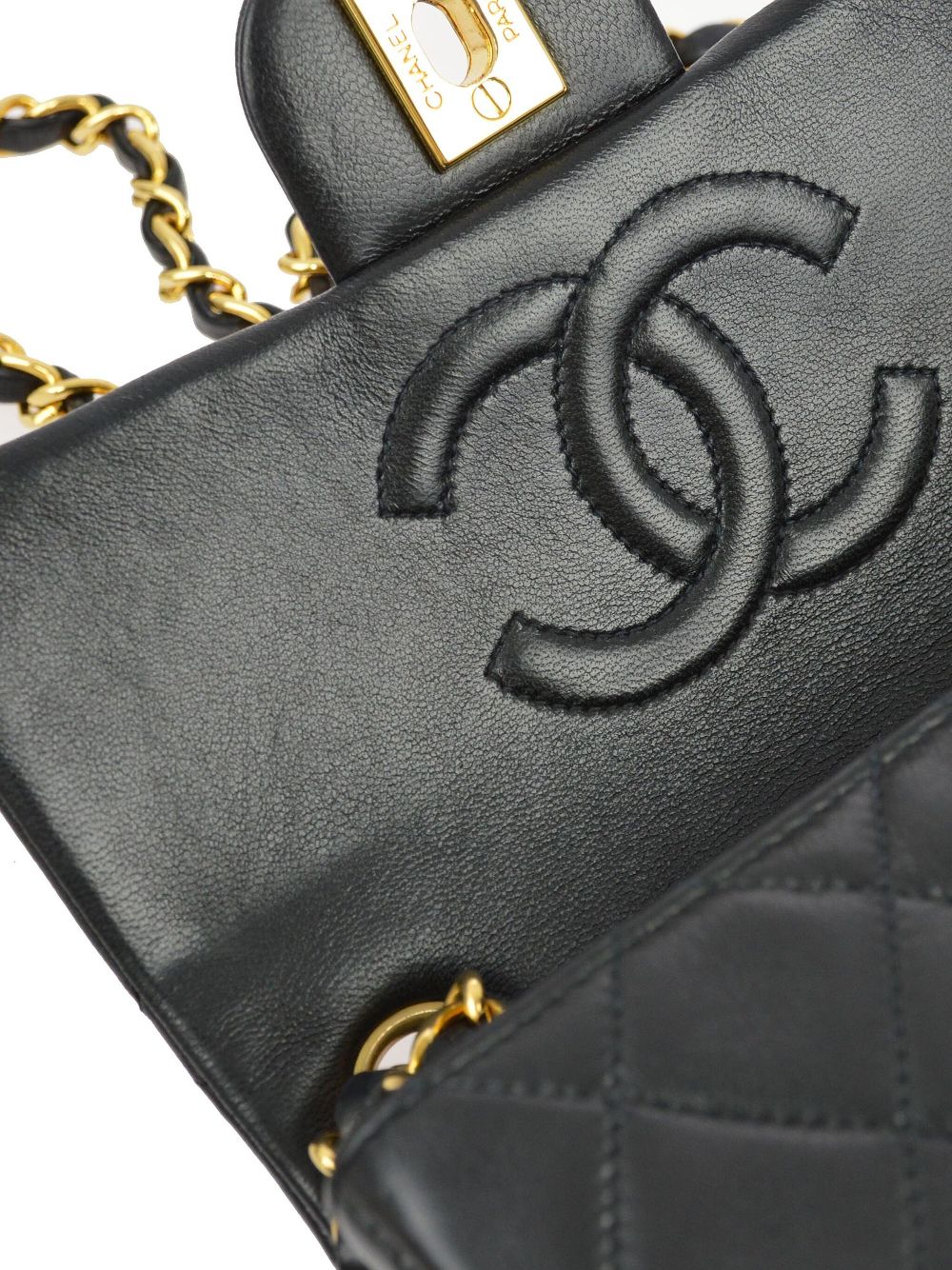 Affordable HOT SALE CHANEL 1995 mini Classic Square Flap shoulder bag Women