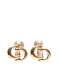 Christian Dior Pre-Owned CD logo earrings - Gold