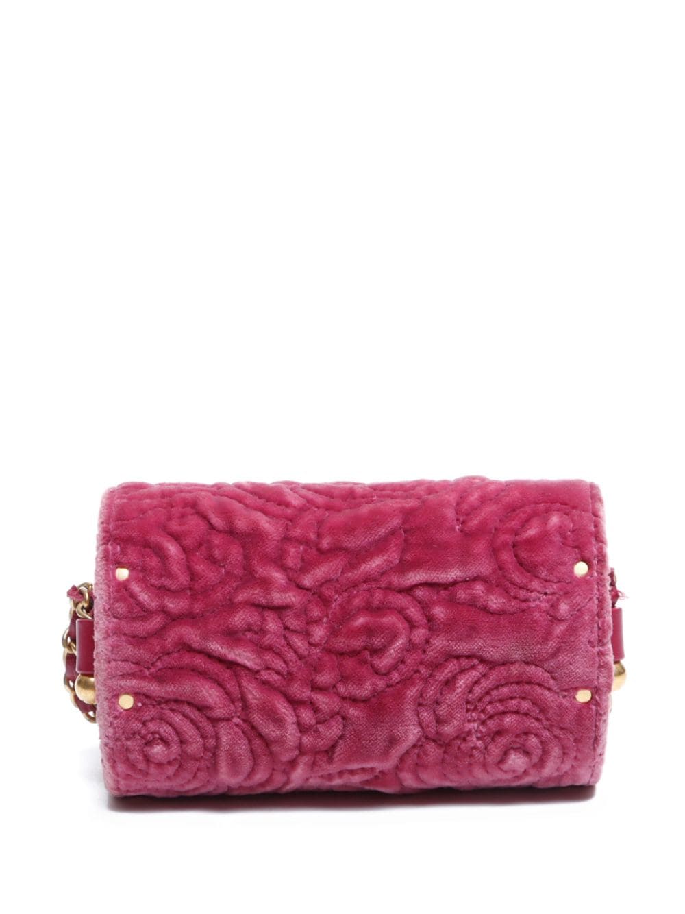 Pre-owned Chanel 2022 Vevet Mini Bag In Pink