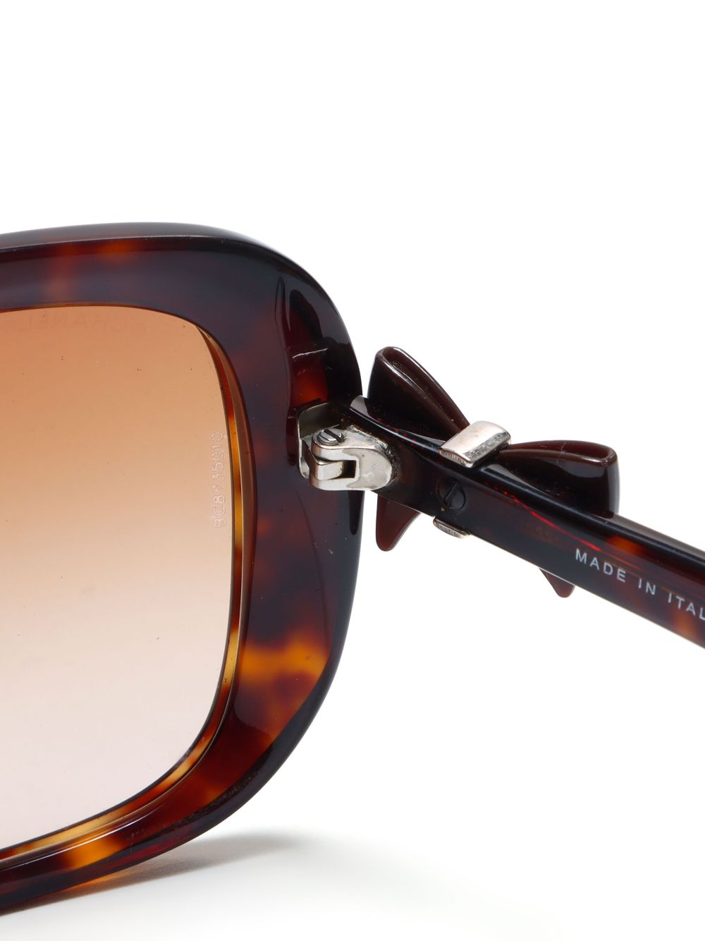 CHANEL 2000s tortoiseshell rectangle-frame sunglasses Women