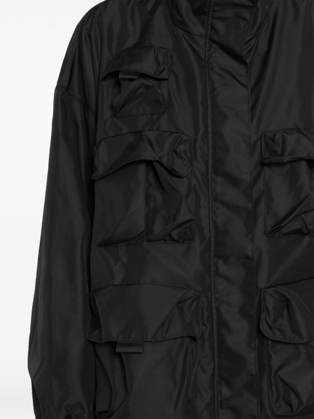 Shop Jnby Cargo Jacket In Black