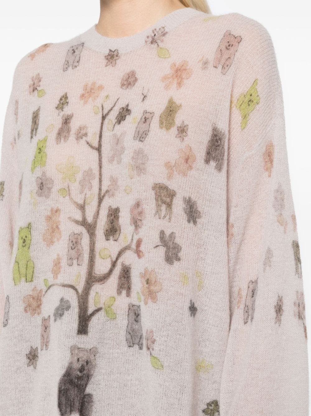 Shop Jnby Printed Jumper In Pink