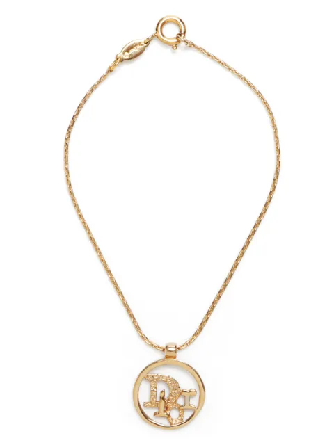 Christian Dior Pre-Owned pulsera con dije del logo