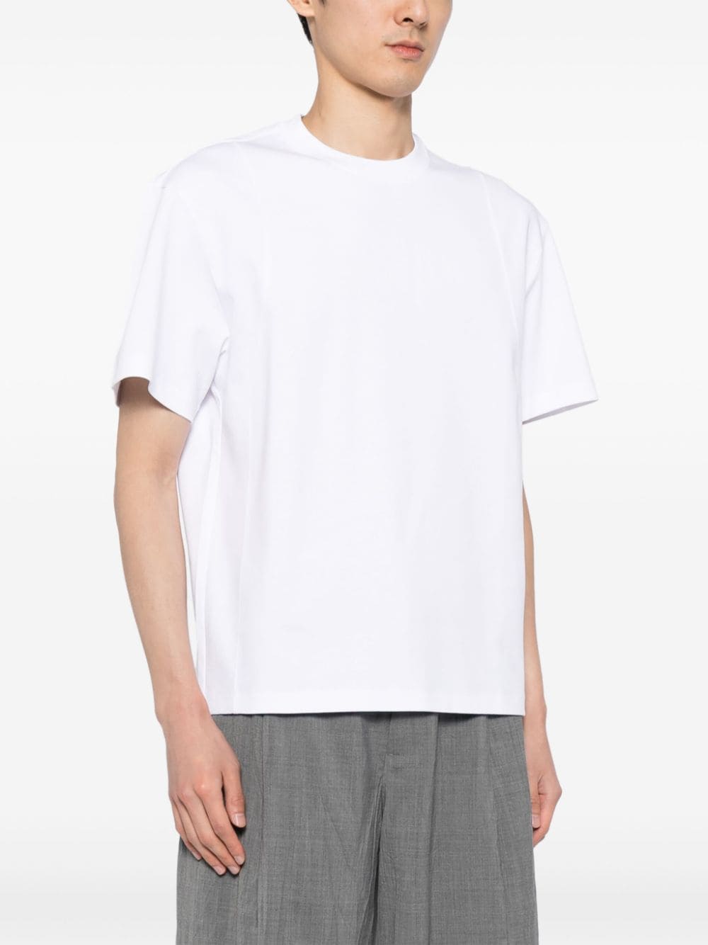 Shop Croquis Loose Short Sleeves T-shirt In White