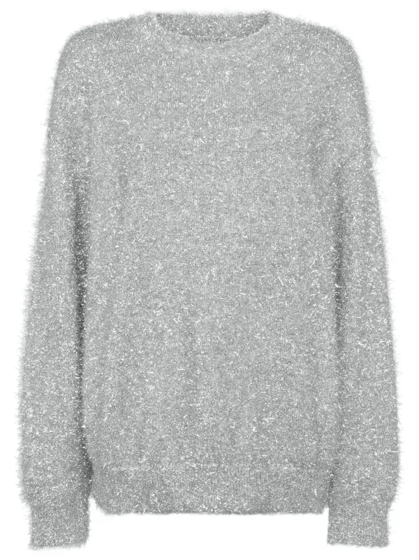 JNBY Metallic Effect Jumper Silver FARFETCH AO