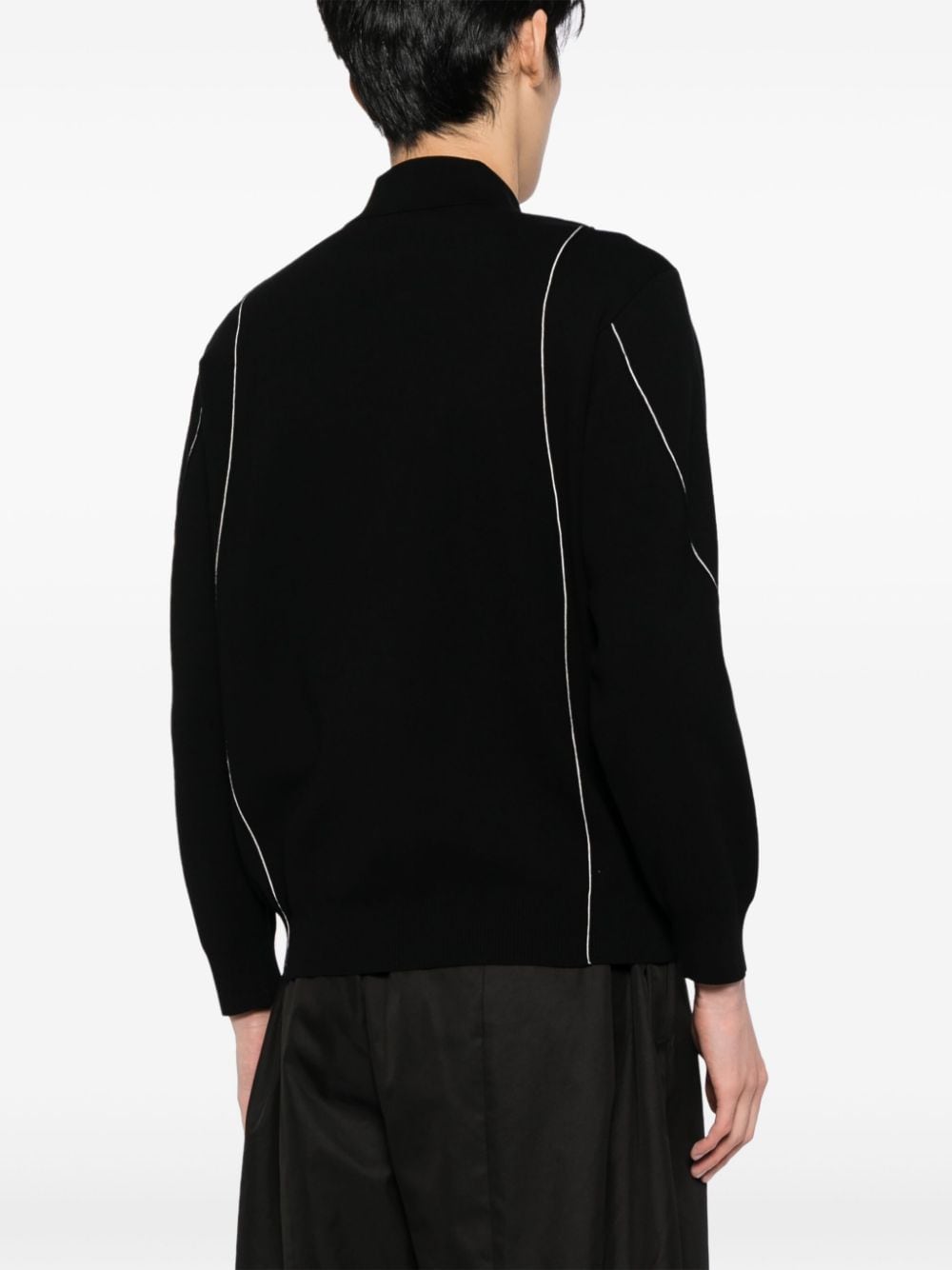 Shop Croquis Long Sleeves Sweater In Black