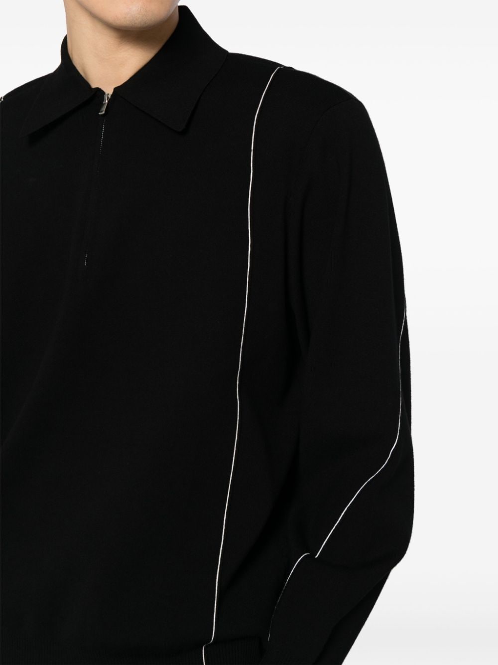 Shop Croquis Long Sleeves Sweater In Black