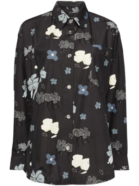 JNBY printed long-sleeved shirt 