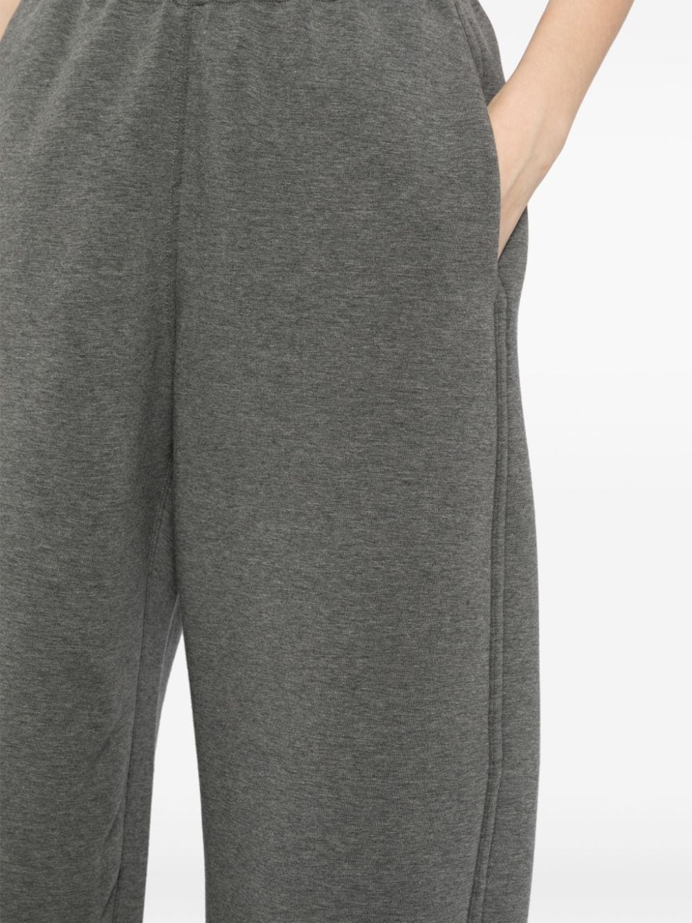 Shop Jnby Elasticated-waist Track Pants In Grey