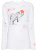 JNBY graphic-print T-shirt - White