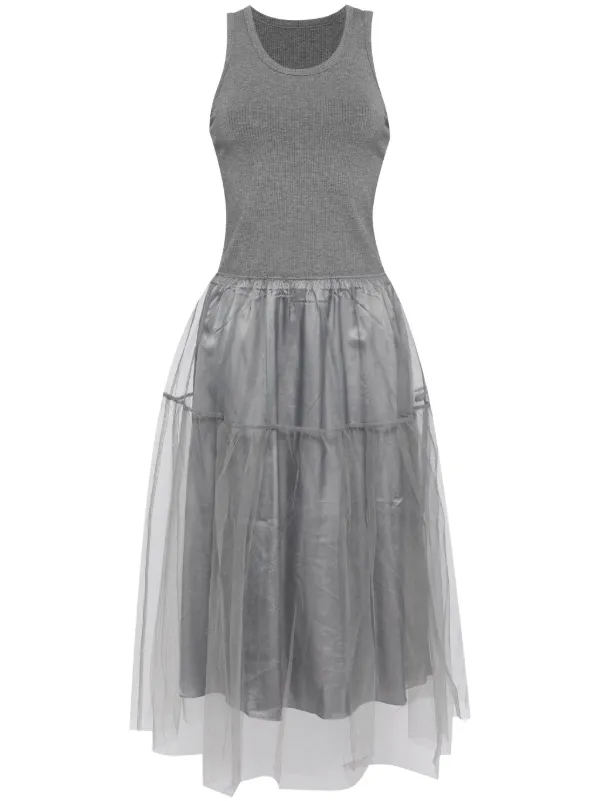grey tulle midi dress Baltic Born Womens Josie Tulle Midi Dress | Dusty Blue Floral