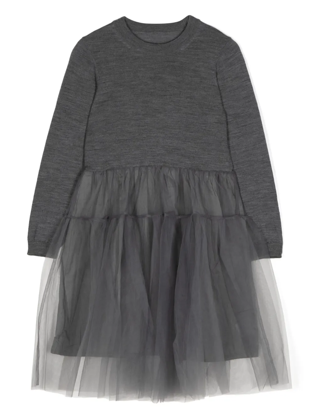 jnby by JNBY vestido midi con apliques de tul | gris | Image 1