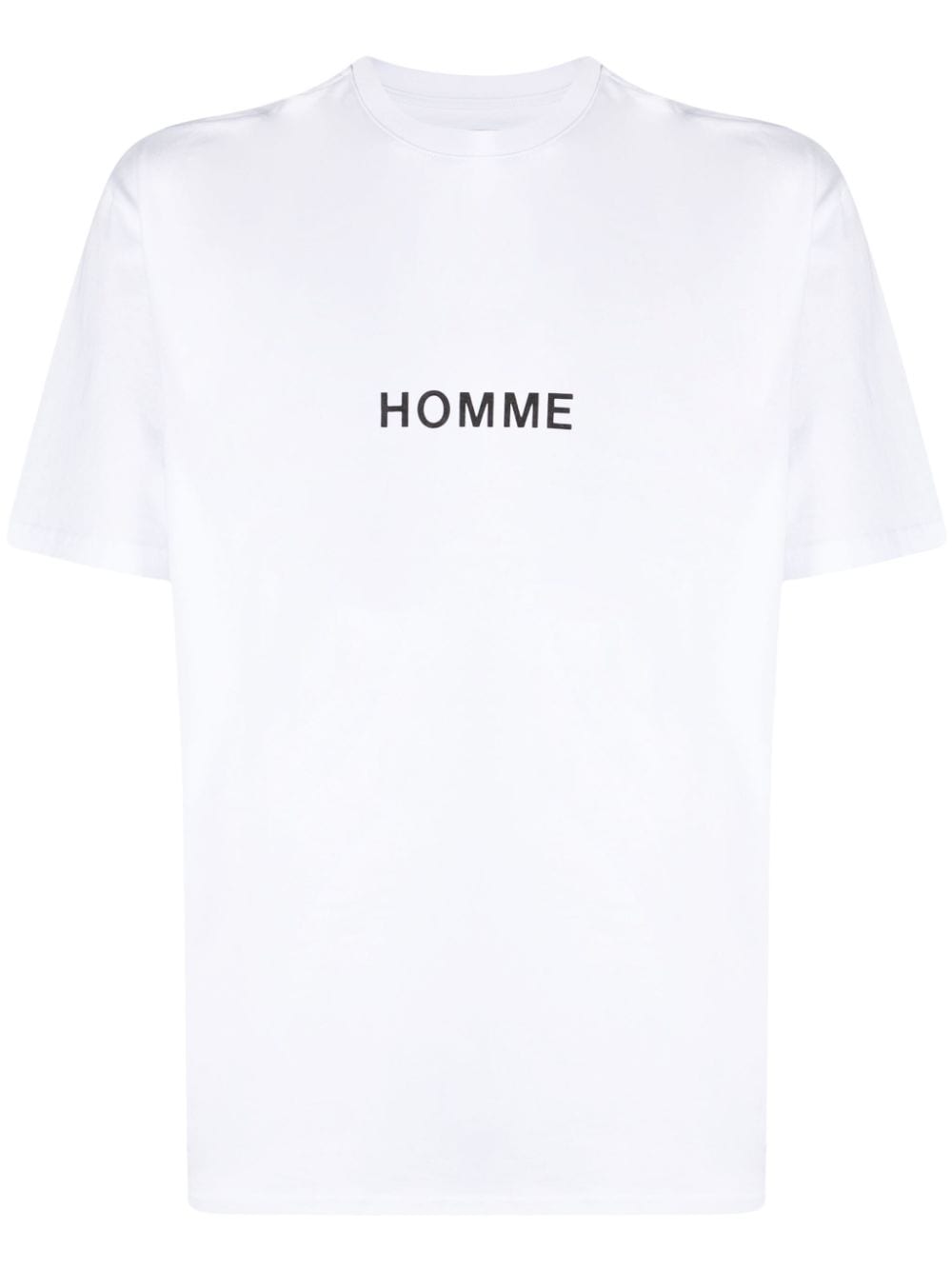 Shop Comme Des Garçons Homme Deux Logo Print T-shirt In Weiss