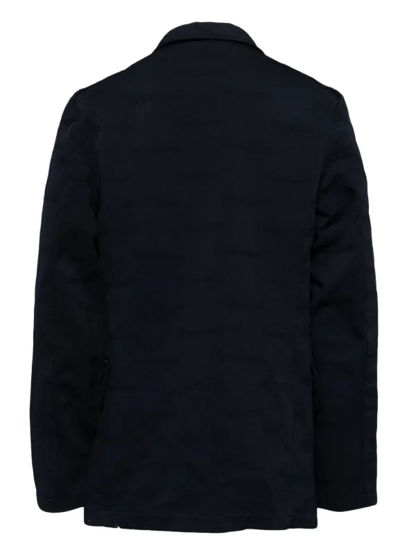 Comme Des Garçons Shirt Strong Will Printed Jacket | Blue