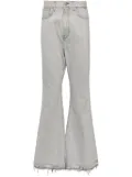 Junya Watanabe MAN cotton flared jeans - Grey