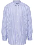 Junya Watanabe MAN striped shirt - Blue