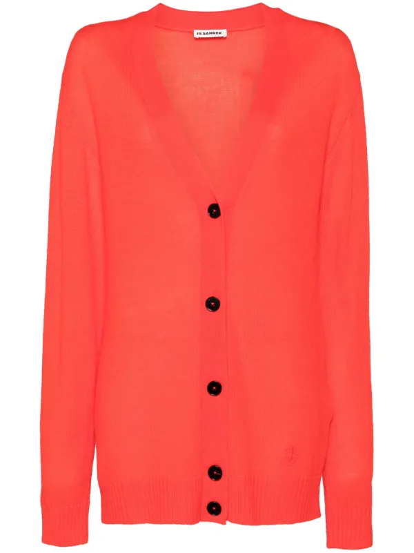 Jil Sander Jil Sanda＋ ロングカーディガン | レッド | FARFETCH JP