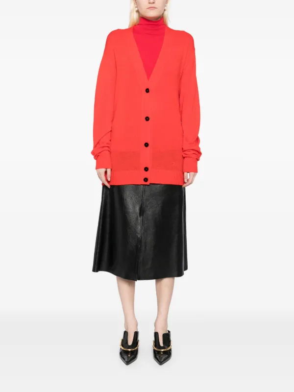 Jil Sander Jil Sanda＋ ロングカーディガン | レッド | FARFETCH JP