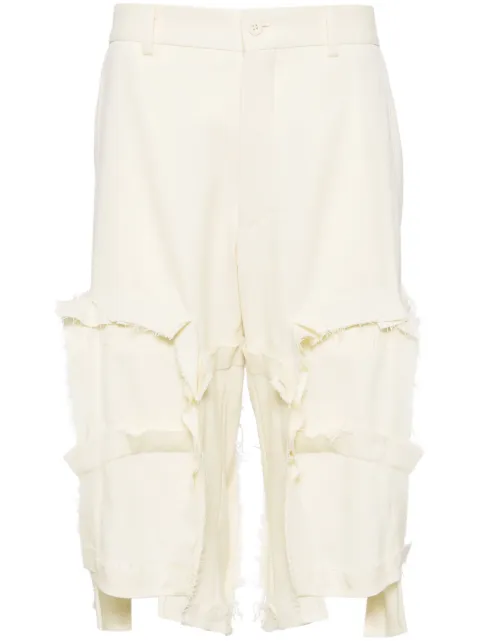 Comme des Garçons Homme Plus raw-edge tailored shorts
