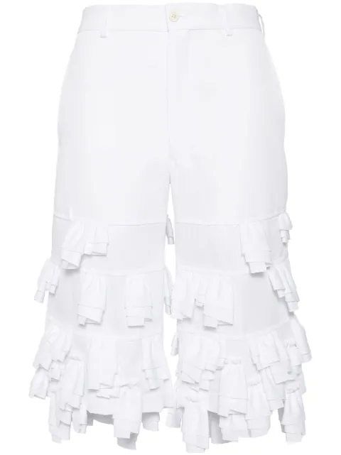 Comme des Garçons Homme Plus ruffle layered tailored short