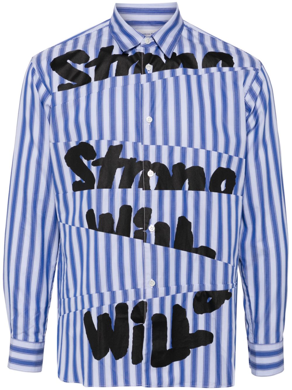 Comme Des Garcons Shirt Strong Will printed shirt Men