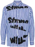 Comme Des Garçons Shirt Strong Will printed shirt - Blue