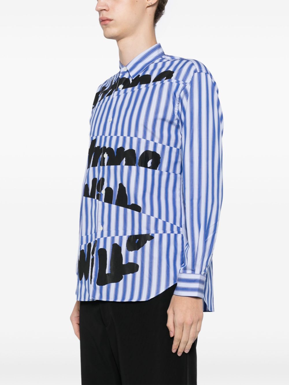 Comme Des Garcons Shirt Strong Will printed shirt Men