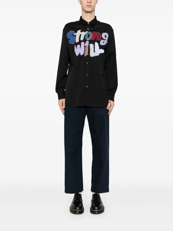 激安ショップ 食品 Des Comme Garçons ブラック | シャツ Will Strong Shirt トップス