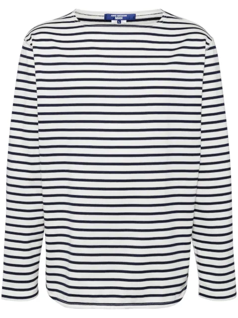 Junya Watanabe MAN stripped long-sleeved T-shirt