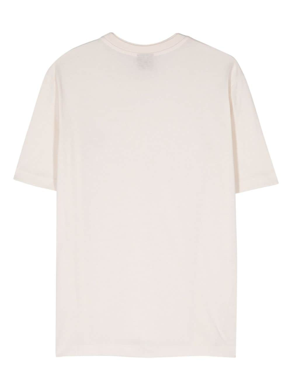 Shop Ps By Paul Smith Zebra-motif T-shirt In Neutrals