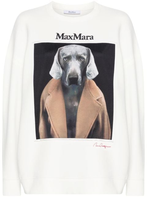 Max Mara Wegman-print sweatshirt