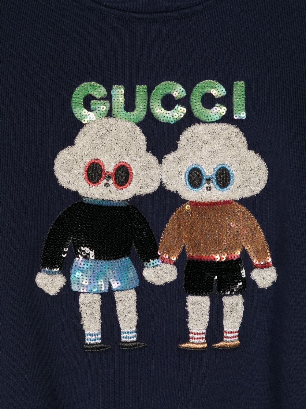 Shop Gucci X Seungyoun Kim Cotton Sweatshirt In Blue