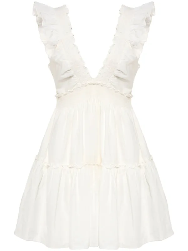 knee length dresses for ladies Strapless Rose Embelllished Mini Dress – IULOVER main image 1