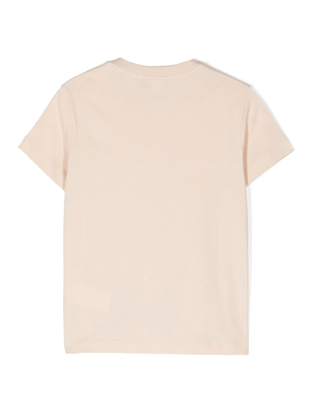 Fendi Kids T-shirt met logopatch Beige