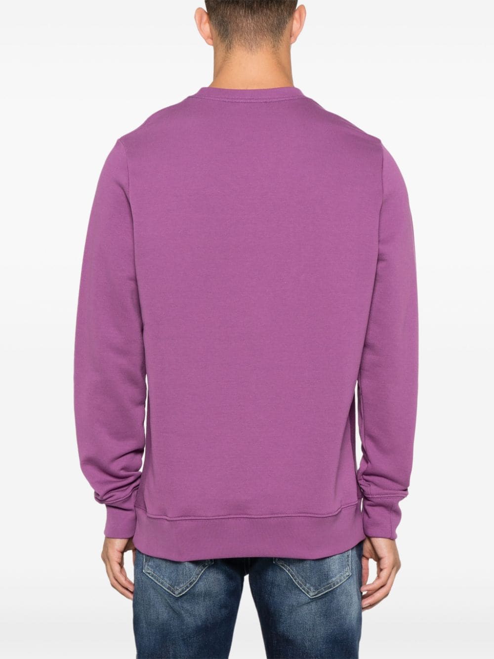 Shop Ps By Paul Smith Zebra-logo Organic Cotton Sweatshirt In Violett