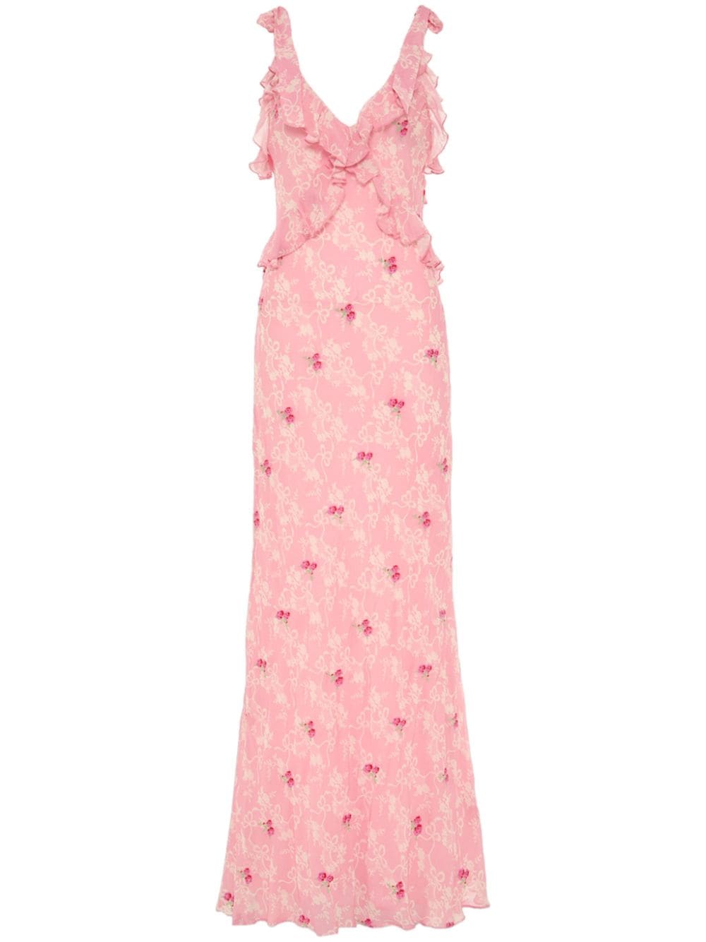 Shop Loveshackfancy Orcene Maxi Dress In Pink