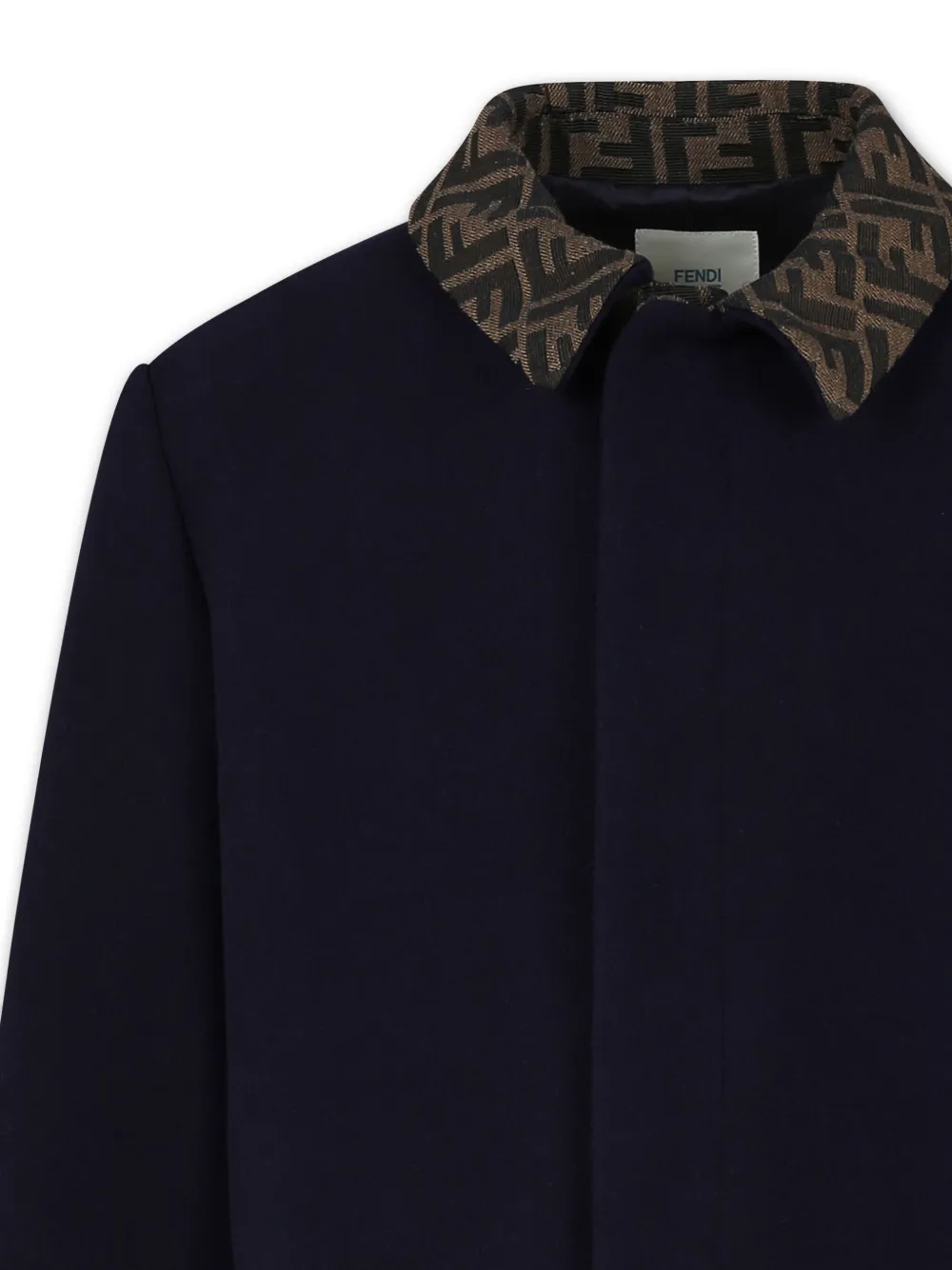 Fendi Kids Jas met FF-print Blauw