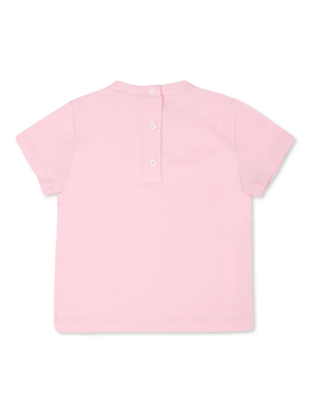 Fendi Kids T-shirt met logopatch Roze