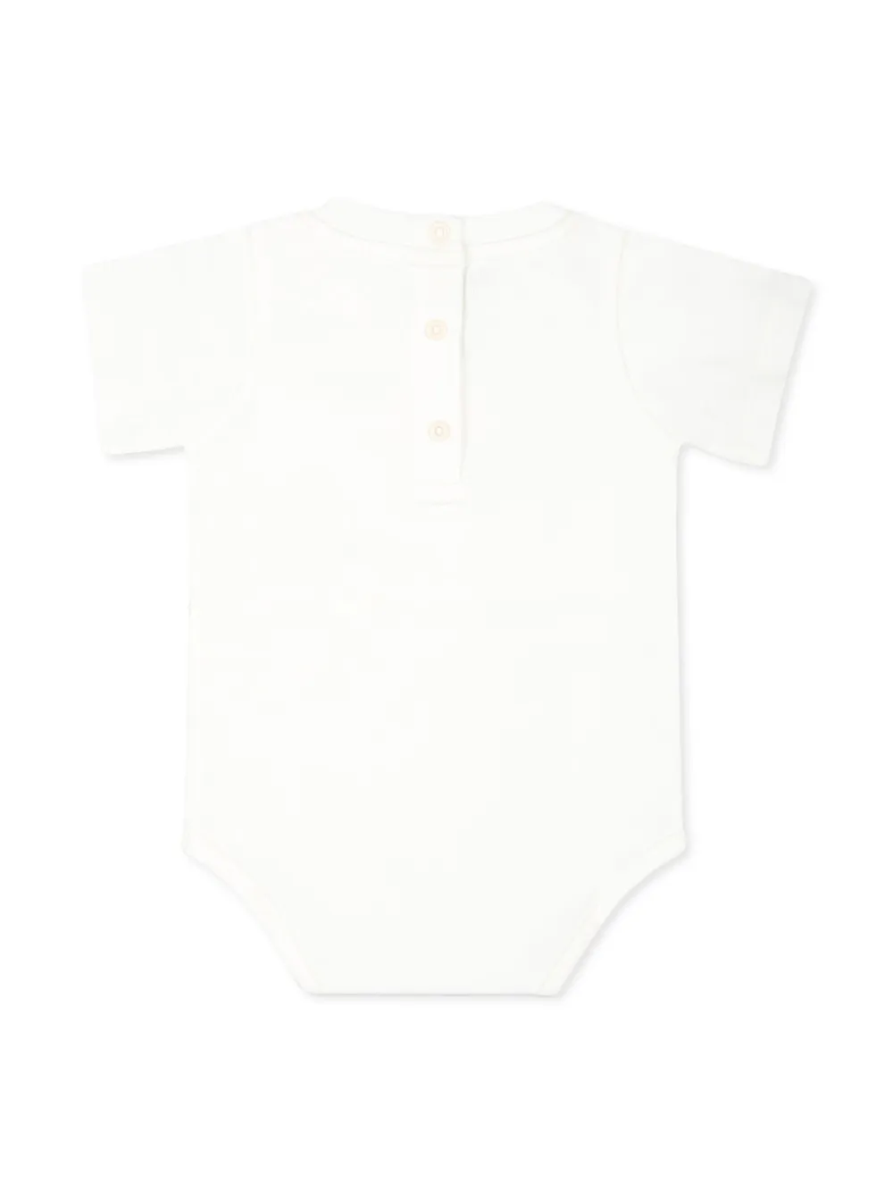 Fendi Kids Twee rompers met geborduurd logo Wit