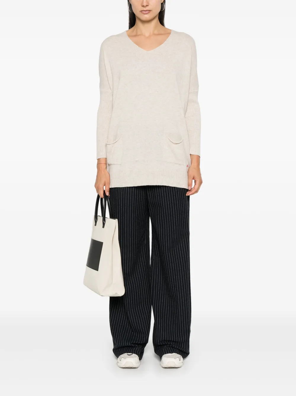 Peuterey patch-pocket jumper - Beige