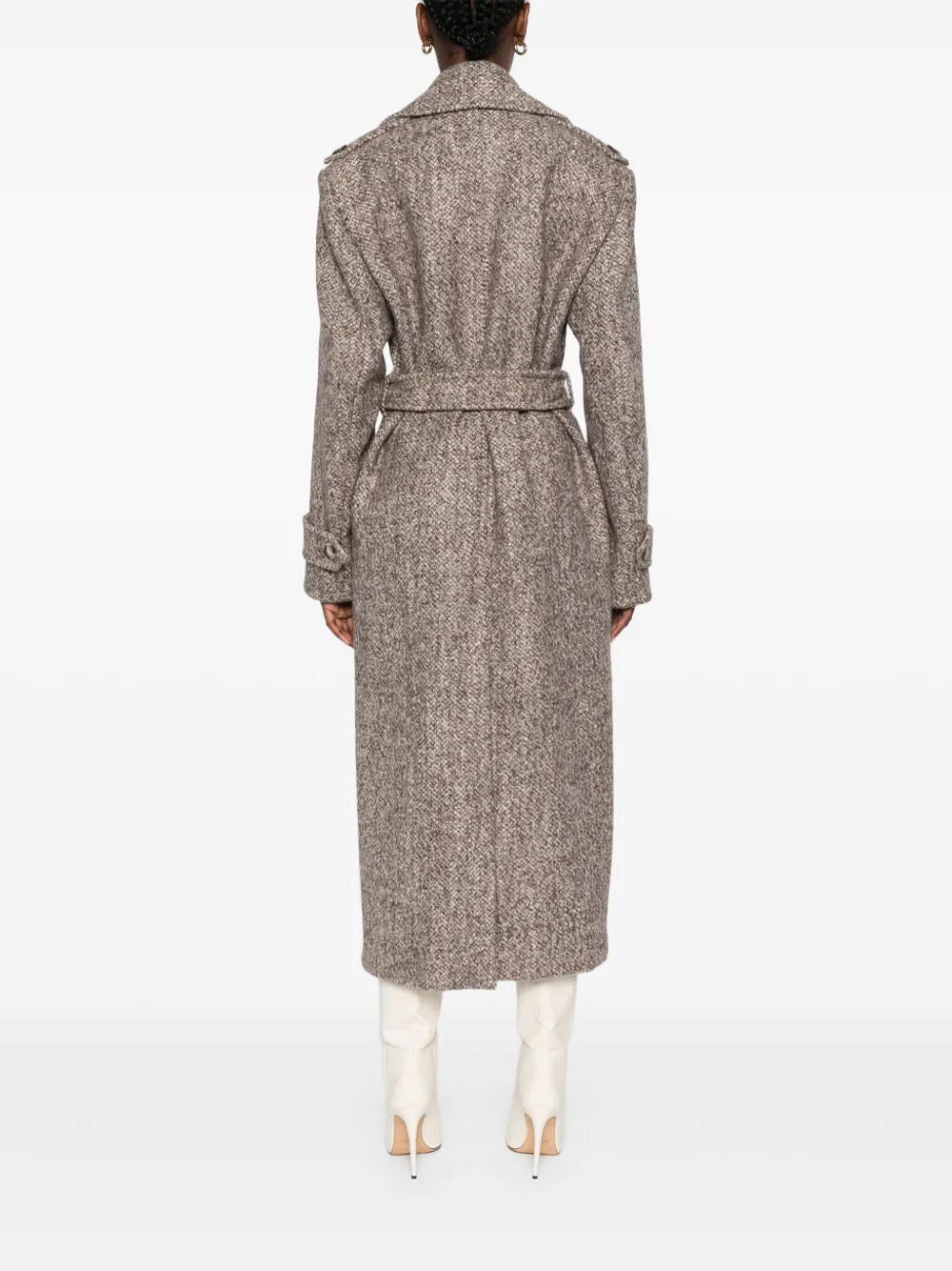 Sportmax Jas met ceintuur Beige