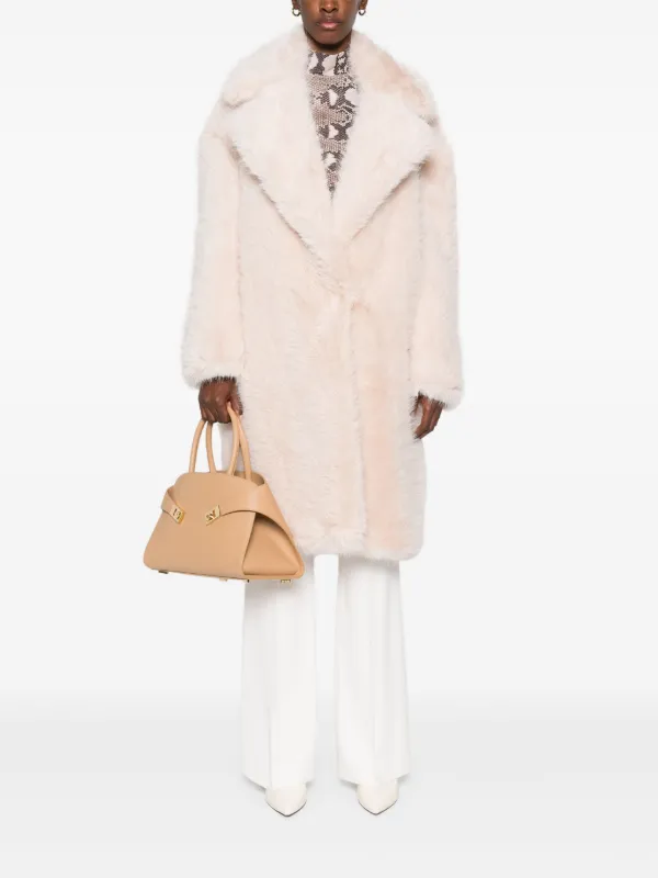 Sportmax エコファー コート | ピンク | FARFETCH JP