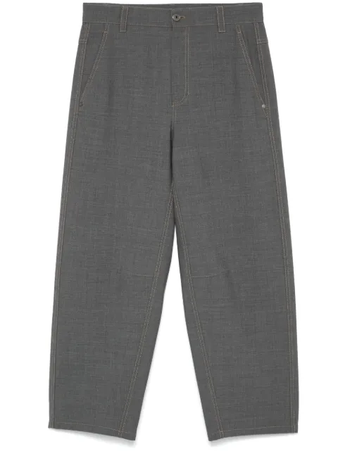 Brunello Cucinelli mélange-effect trousers