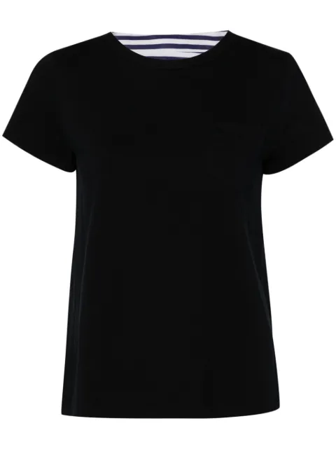 sacai playera con paneles