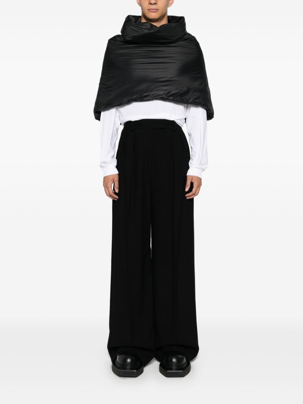 Rick Owens Jack met col - Zwart