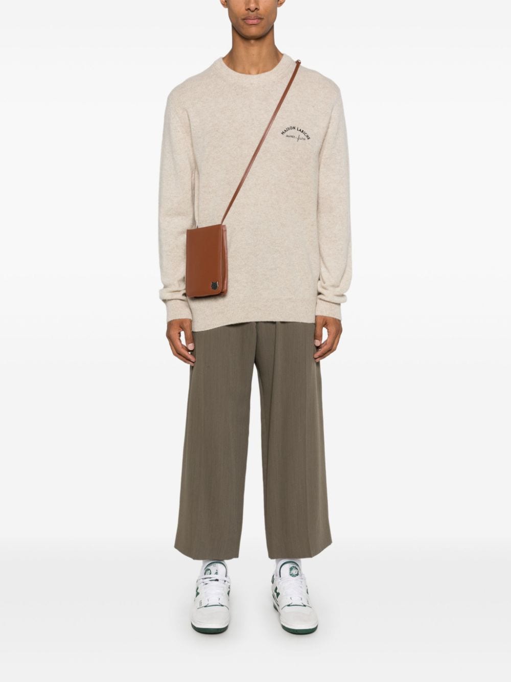 Shop Maison Labiche Grand Cerf Sweater In Neutrals